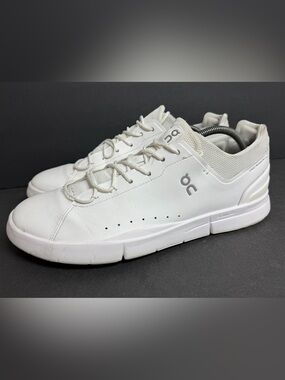 On The Roger Advantage Men’s 12 Tennis Shoes Sneakers Comfort White 48.99456